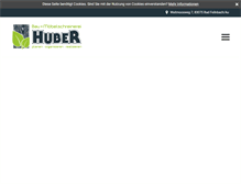 Tablet Screenshot of moebelschreinerei-huber.de